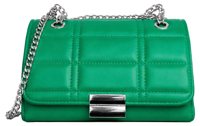 Quilted chain mini bag with chain shoulder strap